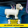 Yellow Labrador Waste Bag Dispenser with Rewind Feature, Pet Walking Accessory